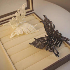 Large Hollow Butterfly Hair Claw Clips Strong Hold Barrettes for Thick Hair