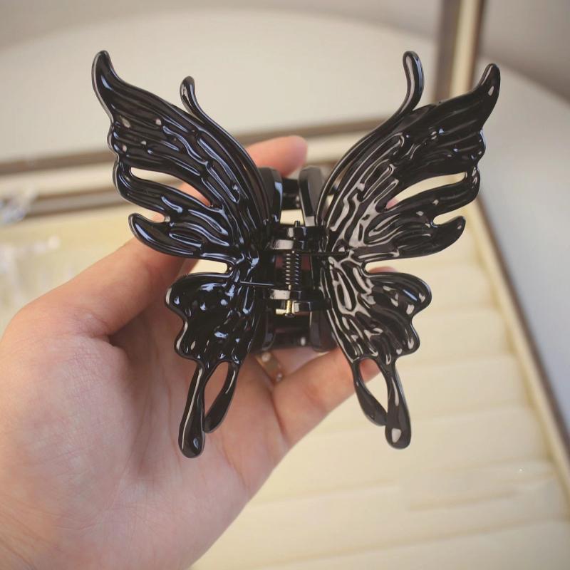 Large Hollow Butterfly Hair Claw Clips Strong Hold Barrettes for Thick Hair
