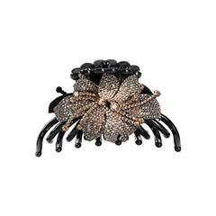 Rhinestone & Flower Hair Claw Vintage Banana Clip Headwear