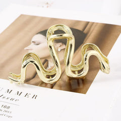 Snake Shaped Alloy Hair Clip