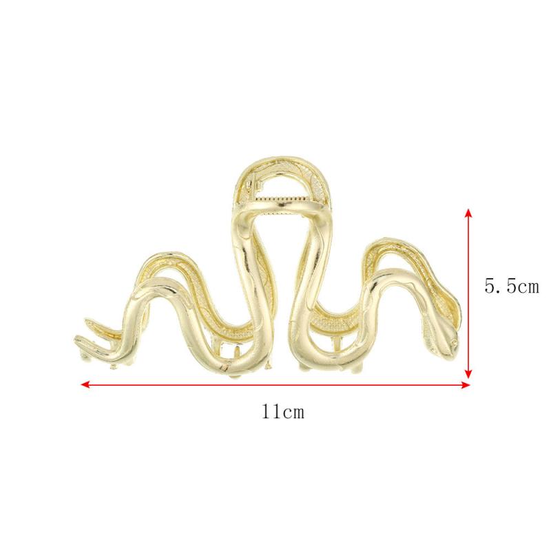 Snake Shaped Alloy Hair Clip
