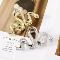 Snake Shaped Alloy Hair Clip