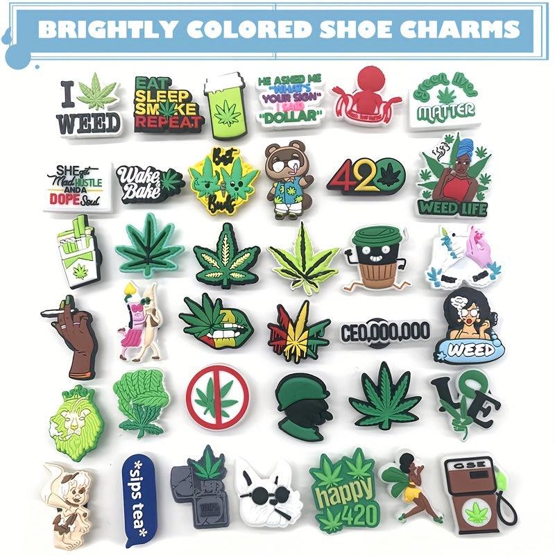 Cartoon PVC Plant Series Clogs Buckle Charm Set DIY Shoe Decoration