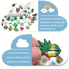 Cartoon PVC Plant Series Clogs Buckle Charm Set DIY Shoe Decoration