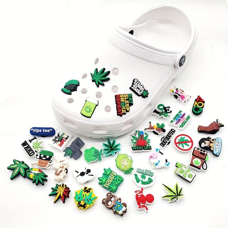 Cartoon PVC Plant Series Clogs Buckle Charm Set DIY Shoe Decoration