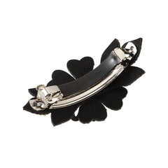 Rhinestone Double Flower Hair Clip Hairpins Pearls Dovetail Clips