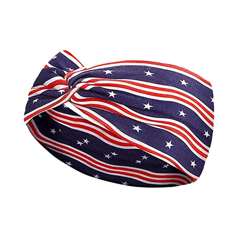 Independence Star Element Headband Vintage Twist Knot Headband