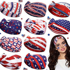 Independence Star Element Headband Vintage Twist Knot Headband