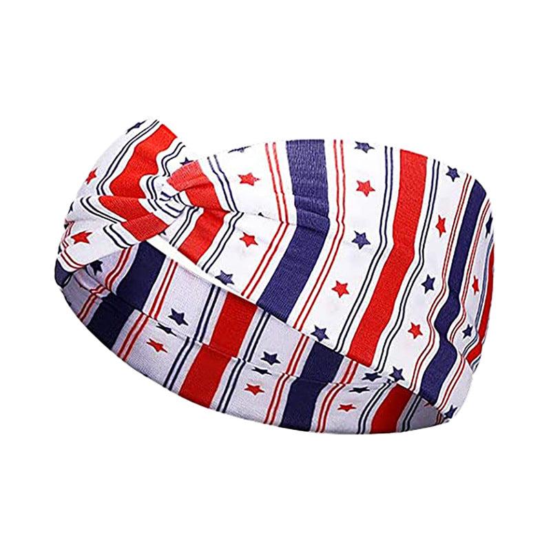 Independence Star Element Headband Vintage Twist Knot Headband