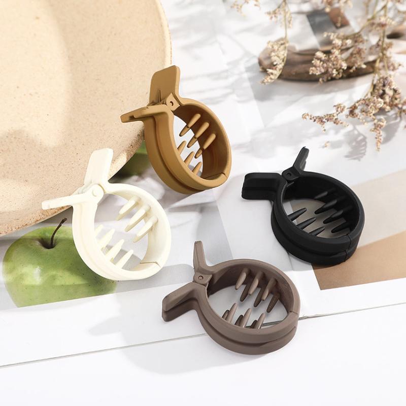Solid Small Hairgrips Girl Crab Hair Clip Ponytail Comb Barrette