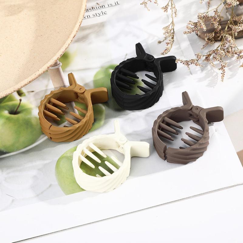 Solid Small Hairgrips Girl Crab Hair Clip Ponytail Comb Barrette