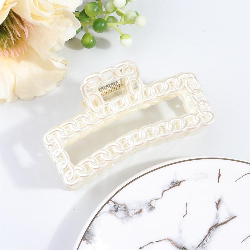 Chain Hair Claw Clip Women's Hair Clip Clear Hair Claws Hair Claw Hair Clip