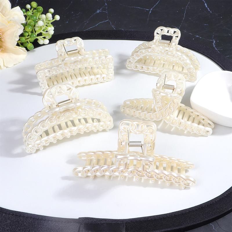 Chain Hair Claw Clip Women's Hair Clip Clear Hair Claws Hair Claw Hair Clip