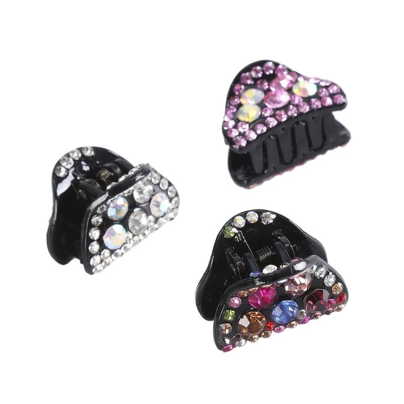 Rhinestone Small Hair Claw Clip Strong Hold Hair Jaw Clip
