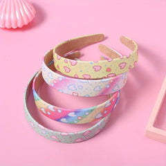 Gradient Sequin Heart Wide Brim Headband for Women