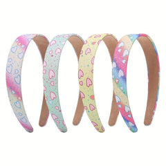 Gradient Sequin Heart Wide Brim Headband for Women