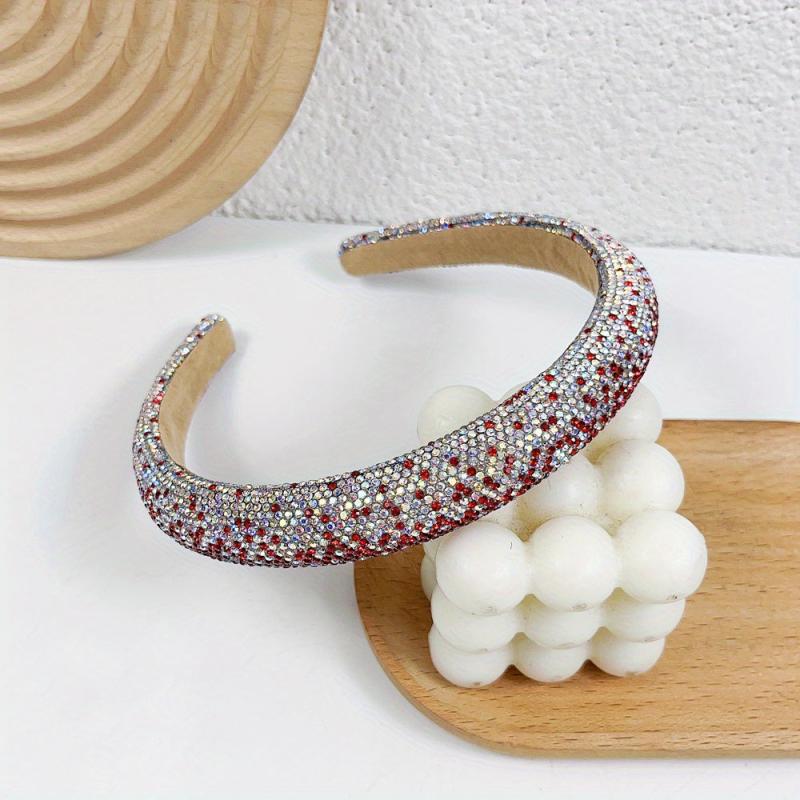 Glitter Headband Rhinestone Hair Band Wide Head Hoop Women Girls Accessories