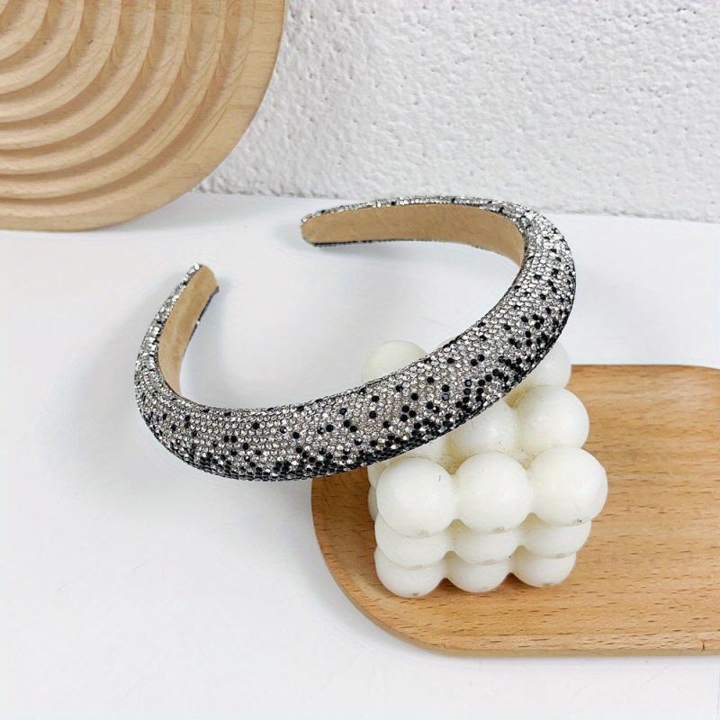 Glitter Headband Rhinestone Hair Band Wide Head Hoop Women Girls Accessories