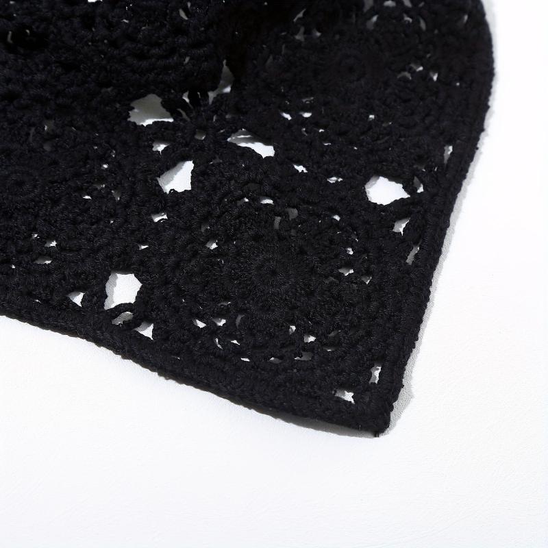 Boho Crochet Triangle Bandana Headband Hair Accessory