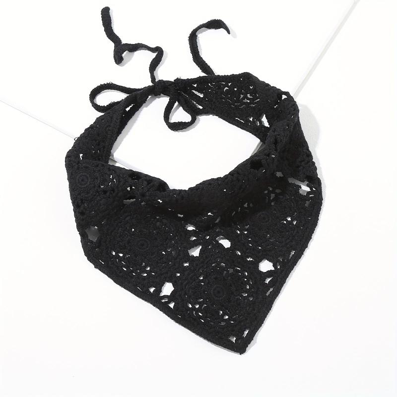 Boho Crochet Triangle Bandana Headband Hair Accessory