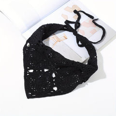 Boho Crochet Triangle Bandana Headband Hair Accessory