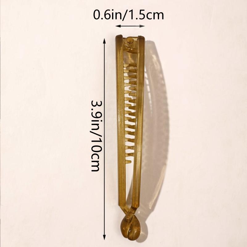 Clear Transparent Twist Hair Claw Clip for Thick Hair