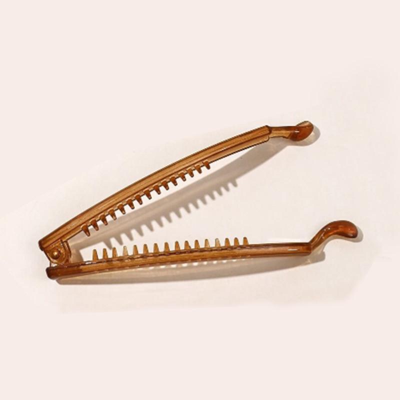 Clear Transparent Twist Hair Claw Clip for Thick Hair