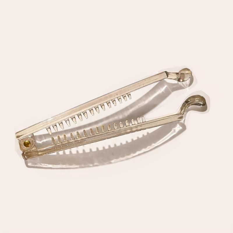 Clear Transparent Twist Hair Claw Clip for Thick Hair