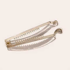 Clear Transparent Twist Hair Claw Clip for Thick Hair