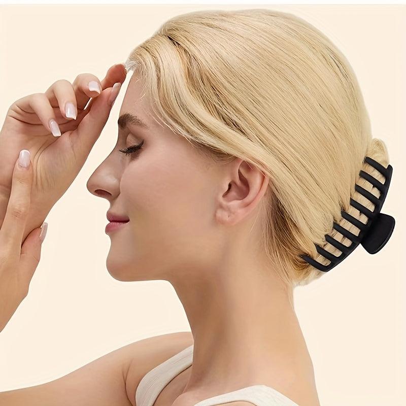 Matte Style Hair Claw Shark Claw Solid Back Head Hair Clip Accessories