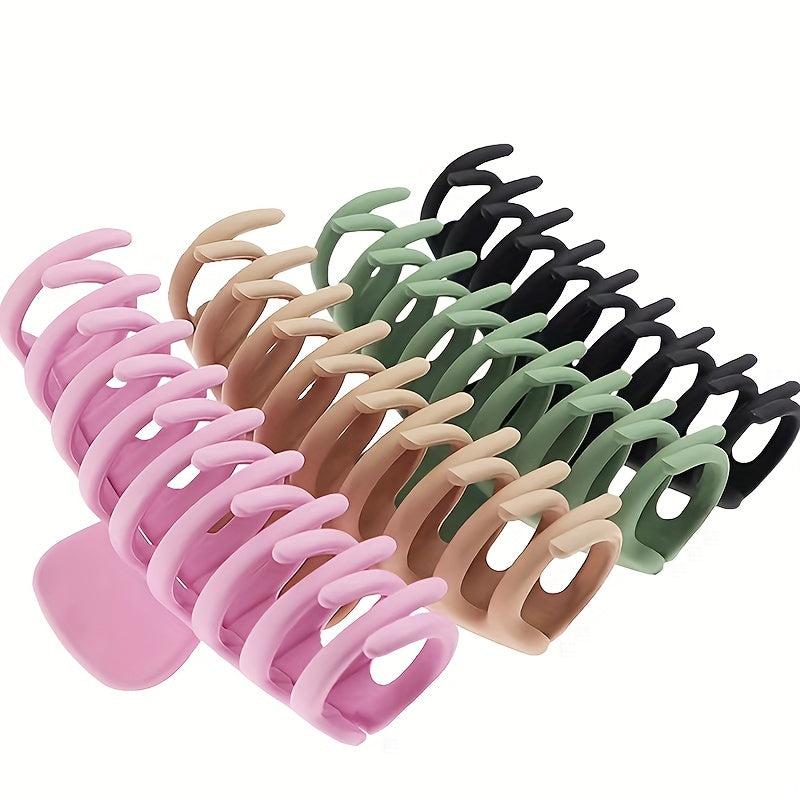 Matte Style Hair Claw Shark Claw Solid Back Head Hair Clip Accessories