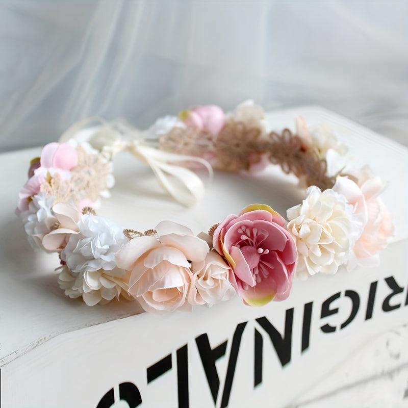 Boho Floral Headband Garland Crown Headdress