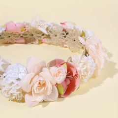 Boho Floral Headband Garland Crown Headdress