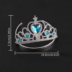 Princess Rhinestone Tiara Set Glitter Hair Accessories