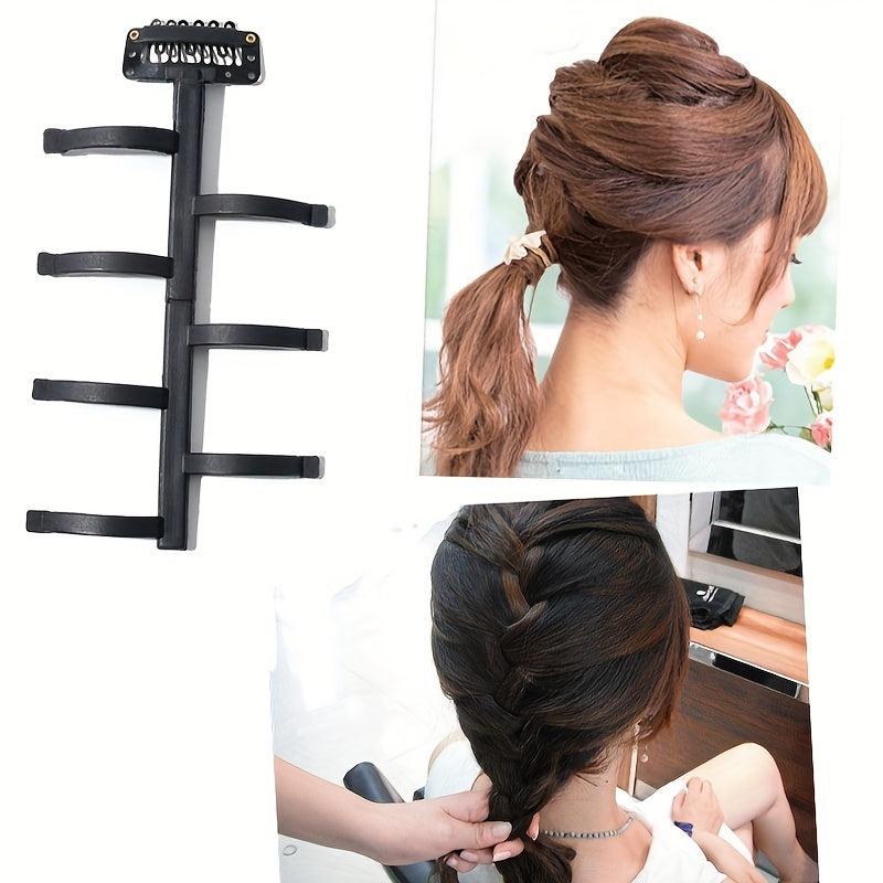 6 PCS Women Hair Braid Tool Weave Hair Braider Roller Styling DIY Accessories