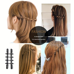 6 PCS Women Hair Braid Tool Weave Hair Braider Roller Styling DIY Accessories