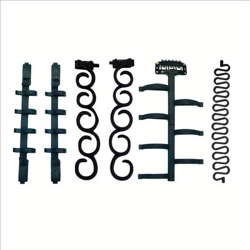 6 PCS Women Hair Braid Tool Weave Hair Braider Roller Styling DIY Accessories