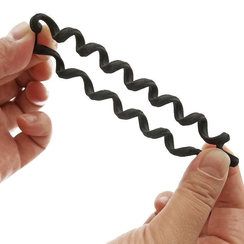 18pcs Spiral Hair Ties Ponytail Holder Coil Hair Ties - No Crease Hair Ties