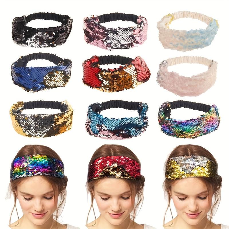 Mermaid Sequin Hair Band Hiphop Style Accessory