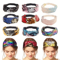 Mermaid Sequin Hair Band Hiphop Style Accessory