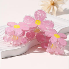 Graffiti Flower Hair Claw Clip Non-slip Ponytail Holder