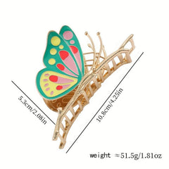 Butterfly Shape Alloy Hair Claw Ponytail Holder Hair Accessories