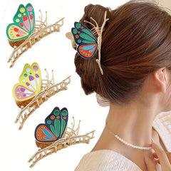 Butterfly Shape Alloy Hair Claw Ponytail Holder Hair Accessories