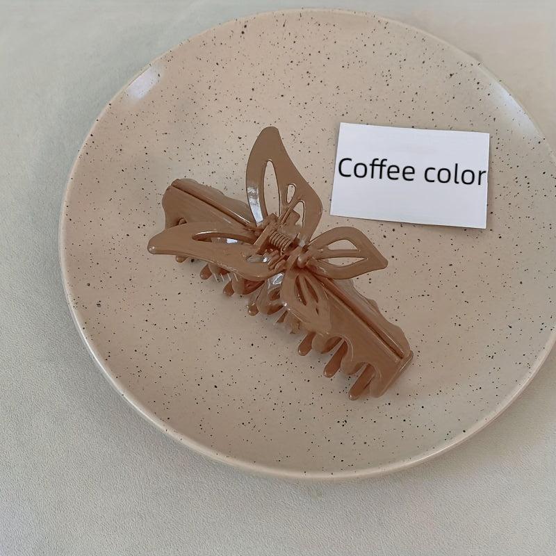 Butterfly Hair Claw Style Solid Back Head Shark Claw Hair Accessories