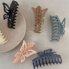 Butterfly Hair Claw Style Solid Back Head Shark Claw Hair Accessories