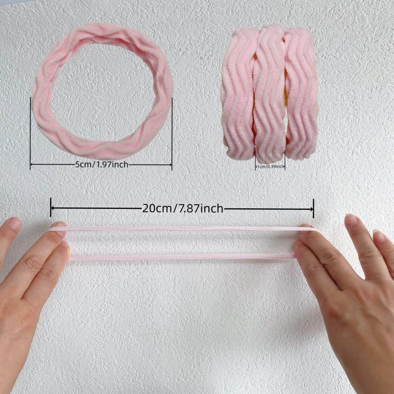 30pcs Wave Pattern Hair Ties Elastic Ponytail Holder Hair Accessories