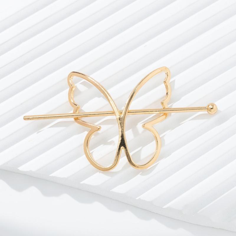 Butterfly Golden Hair Clip Women's Sweet Hair Accessories