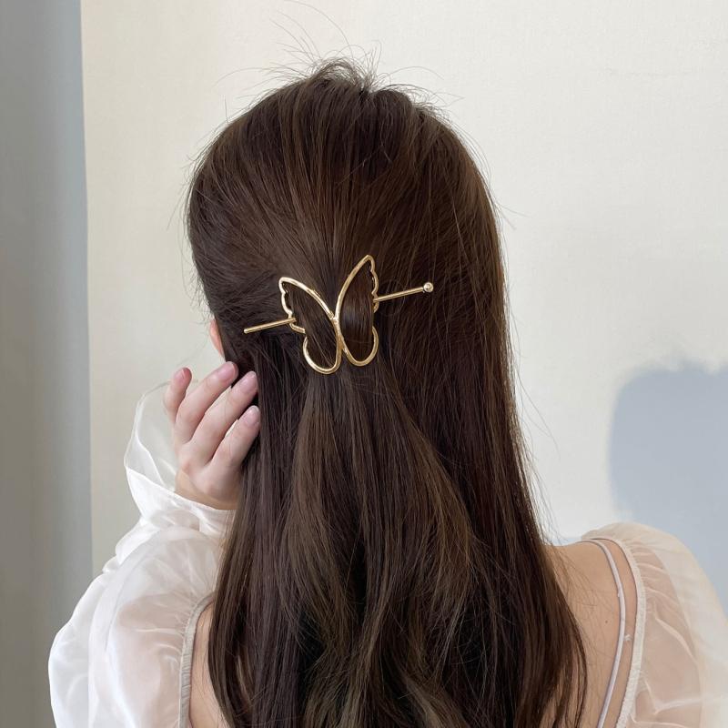 Butterfly Golden Hair Clip Women's Sweet Hair Accessories