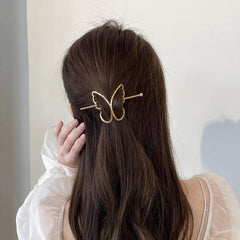 Butterfly Golden Hair Clip Women's Sweet Hair Accessories