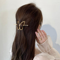 Butterfly Golden Hair Clip Women's Sweet Hair Accessories